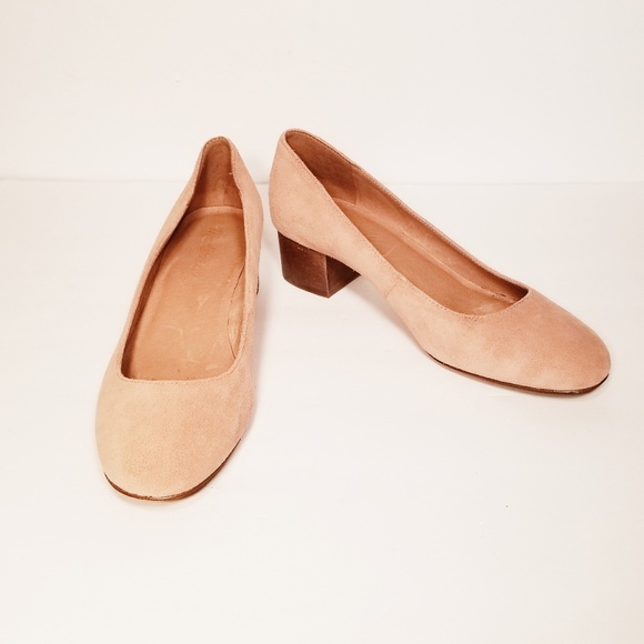 Madewell Shoes - Madewell Ella Pump Dusty Pink Suede Size 7